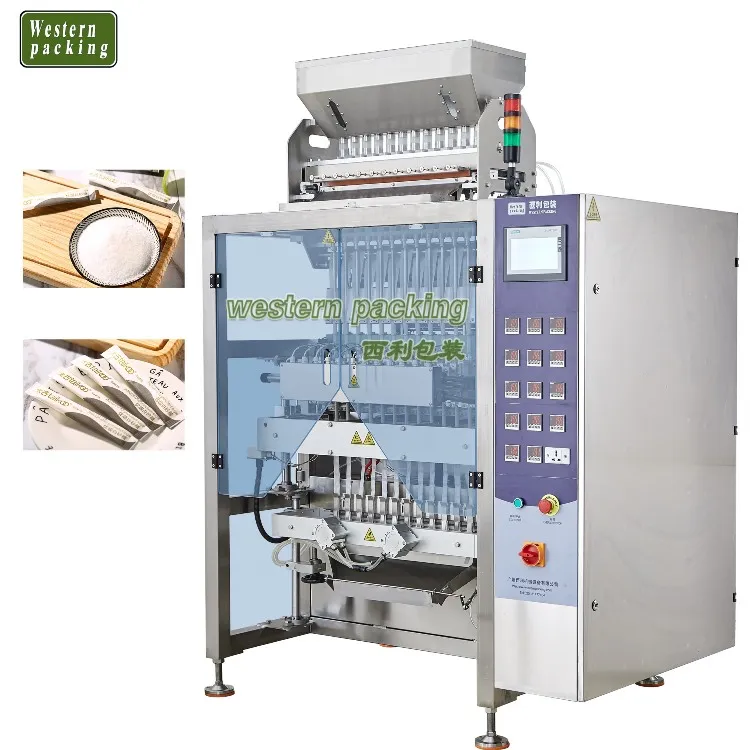 Mehrbahnige Zuckerstangen-Verpackungsmaschine