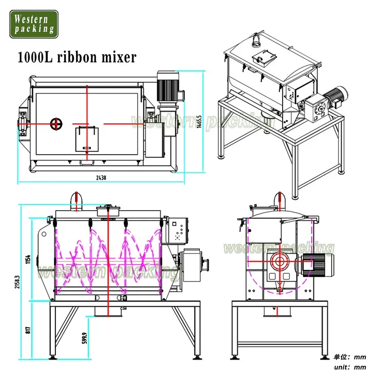 mixer powder machine