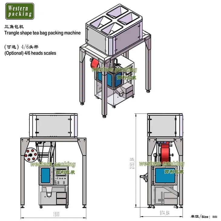 pyramid tea bag machine