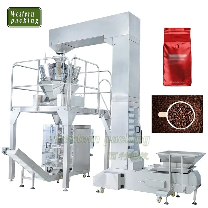 Bohnenverpackungsmaschine mit Becherwerk Typ Z