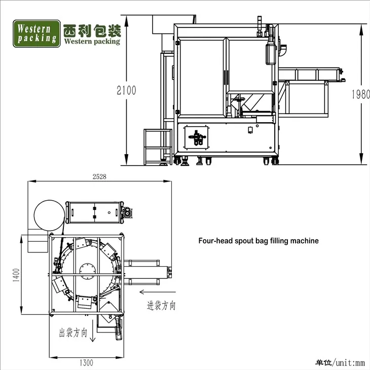 Premade Doypack Spout Bags Pouch Filling Machine factory
