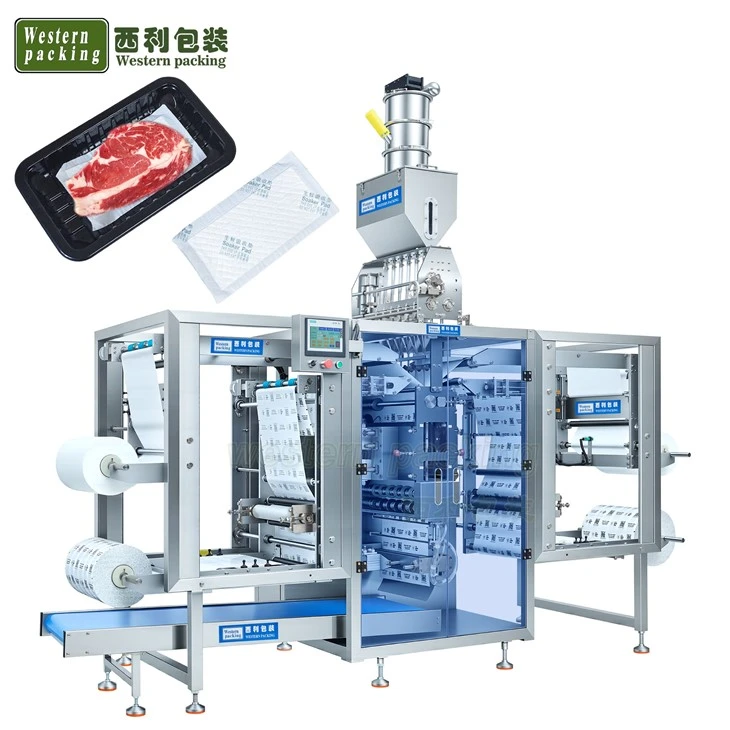 Verpackungsmaschine für saugfähige Pads