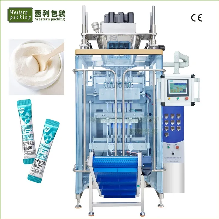 Automatische 4 -Spur -Pulverstabverpackungsmaschine
