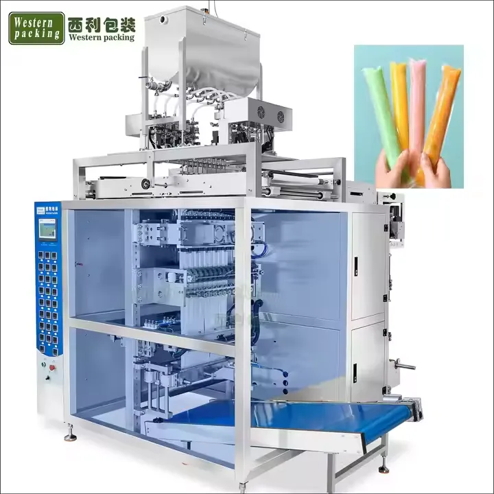 Automatische Verpackungsmaschine für Flüssigeis am Stiel