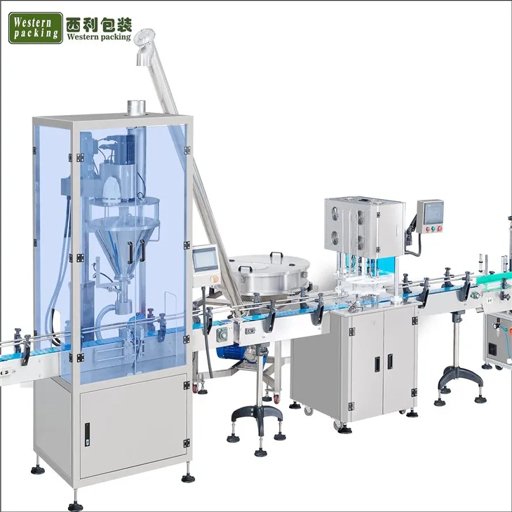 bottle filling servo auger powder filling packing machine