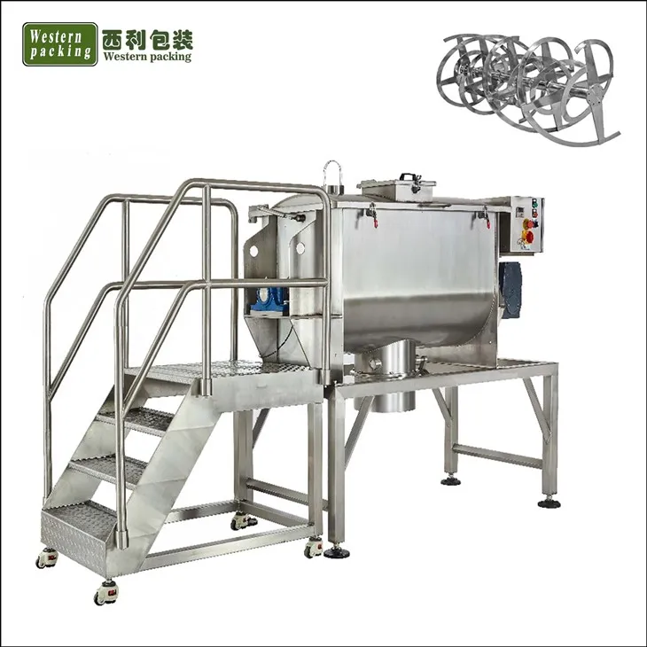 Horizontaler Bandmischer, industrieller Trockenpulvermischer