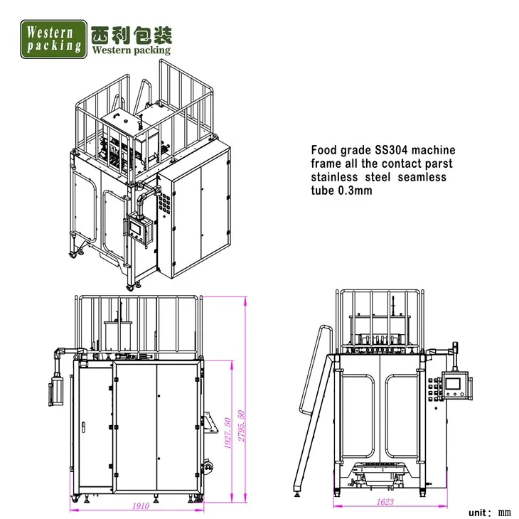 liquid sachet filling machine