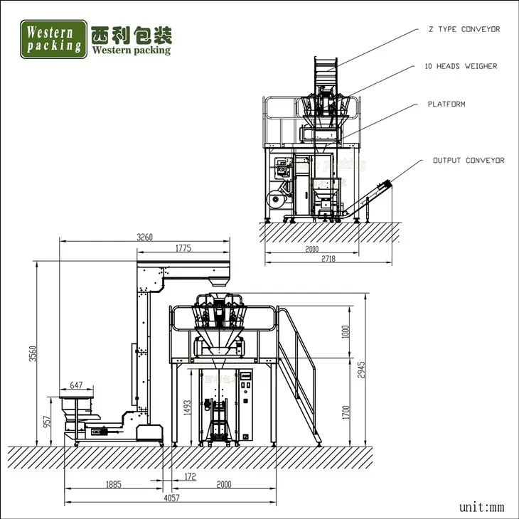 potato chips packaging machine