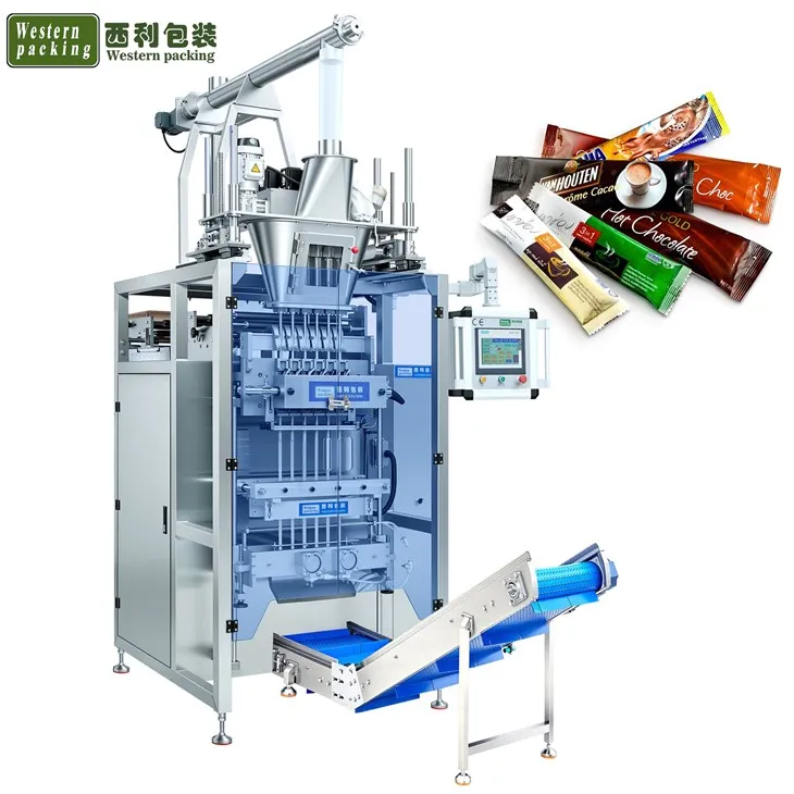 Mehrspurige Verpackungsmaschine für Pulverbeutel