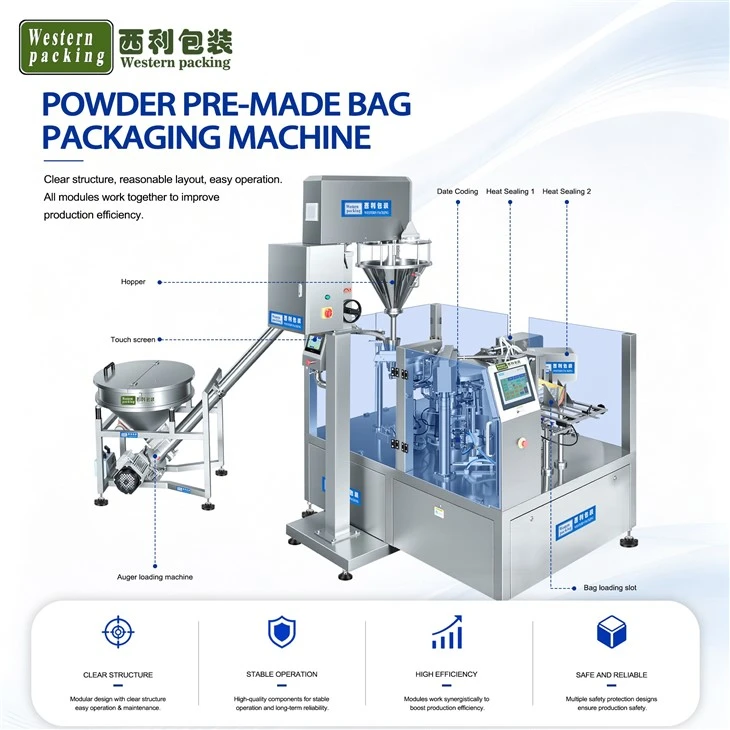 automatic doypack zipper pouch packing machine