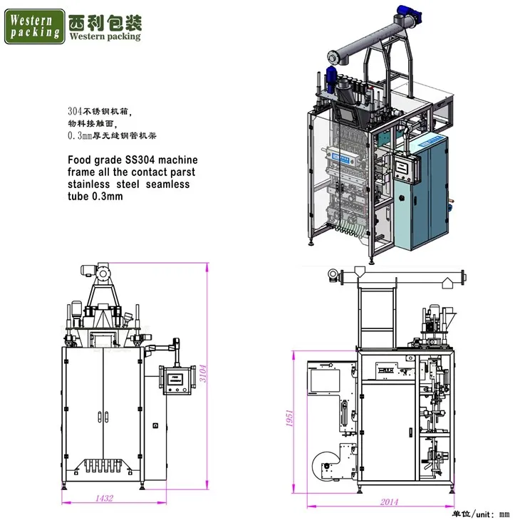 sachet packing machine price